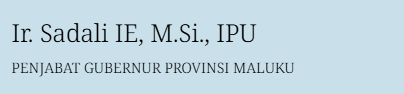 Penjabat Gubernur Provinsi Maluku