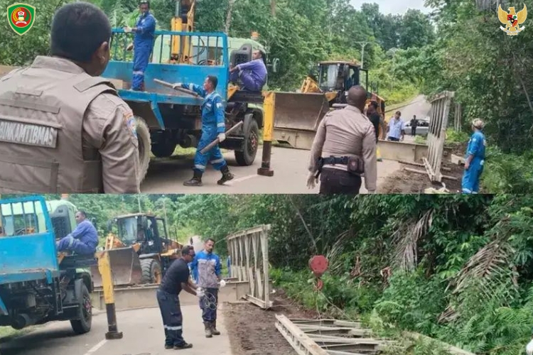 BPJN Maluku Rehabilitasi Jembatan Wai Fesan Kampung Waru
