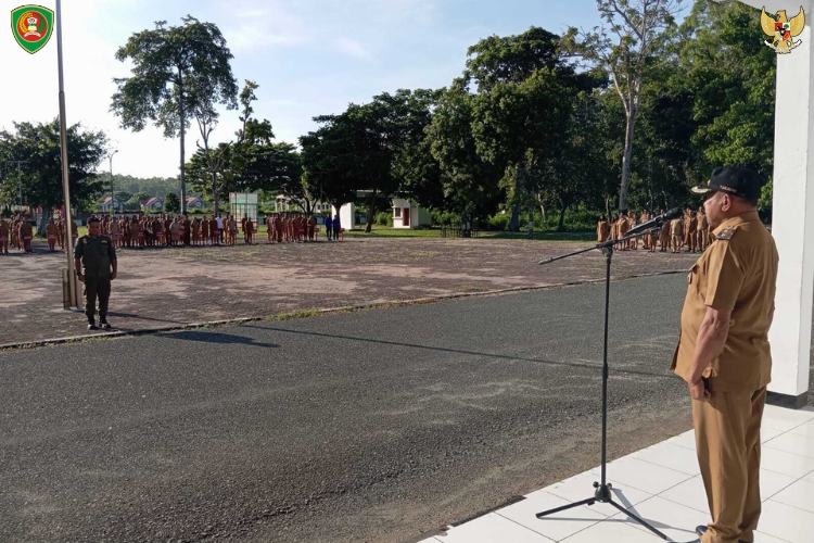 Wakil Bupati MBD Pimpin Apel Awal Tahun 2025